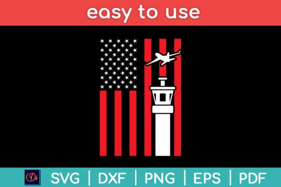 Air Traffic Controller American Flag Svg Graphics
