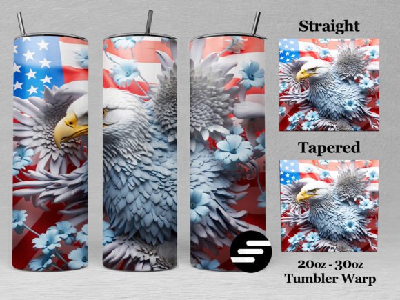 America Tumbler Wrap Png, American Flag