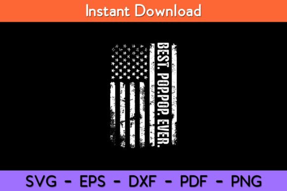Best Pop Ever American Flag Graphics
