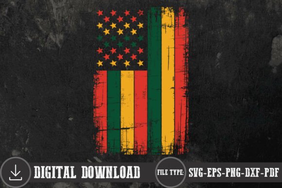 Black History Month American Flag SVG: Graphics and Crafts