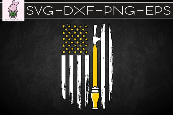 Craft Beer American Flag USA SVG