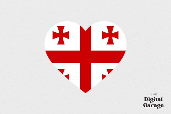 Georgia Heart Flag, SVG PNG Review