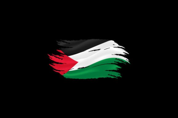 Illustration Vector of Palestine Flag