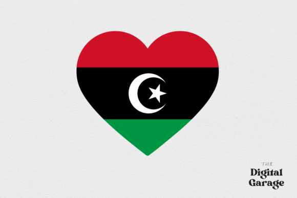 Libya Heart Flag, SVG PNG – Graphics and Crafts