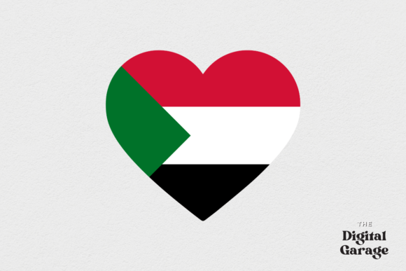 Sudan Heart Flag, SVG PNG – Graphics & Crafts