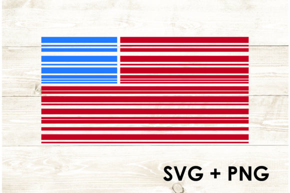 USA Flag - American Barcode